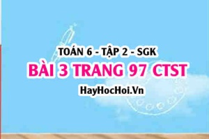 Giải bài 3 trang 97 Toán 6 Tập 2 Chân trời sáng tạo